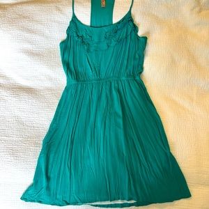 ☘️ Teal racerback sundress with ruffles